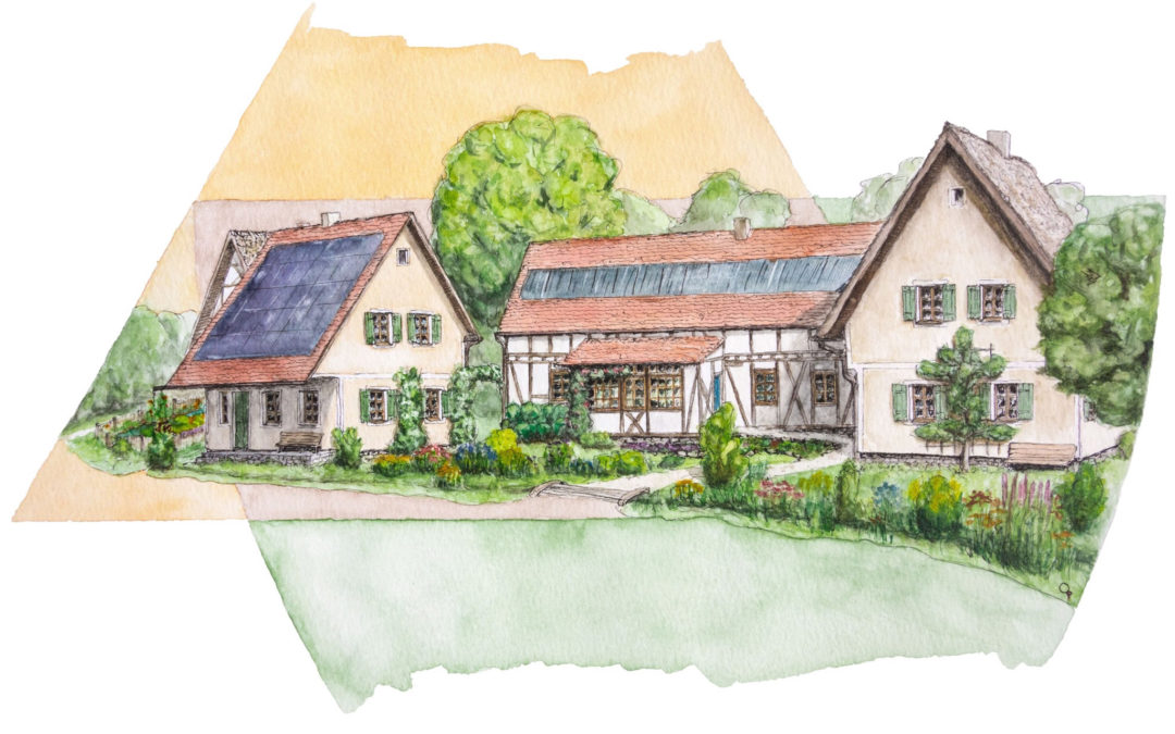 Stavění jako dřív, komfort dneška: Ekologický Naturdorf v Bärnau nabírá tvaru